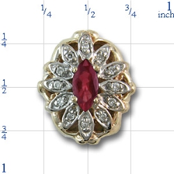 r9529 Ruby Bracelet Slide 